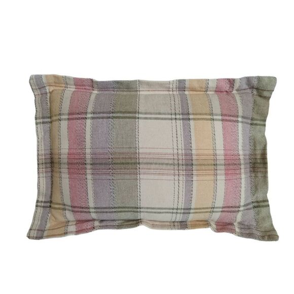 Multicolored Tartan Plaid Colorful 16×11 Rectangular Decorative Throw Pillow - Picture 1 of 12